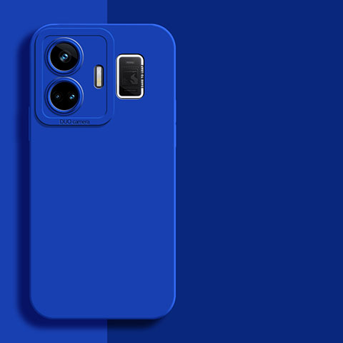 Custodia Silicone Ultra Sottile Morbida 360 Gradi Cover per Realme GT5 5G Blu