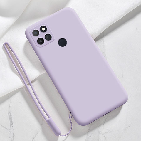 Custodia Silicone Ultra Sottile Morbida 360 Gradi Cover per Realme Narzo 50A Lavanda