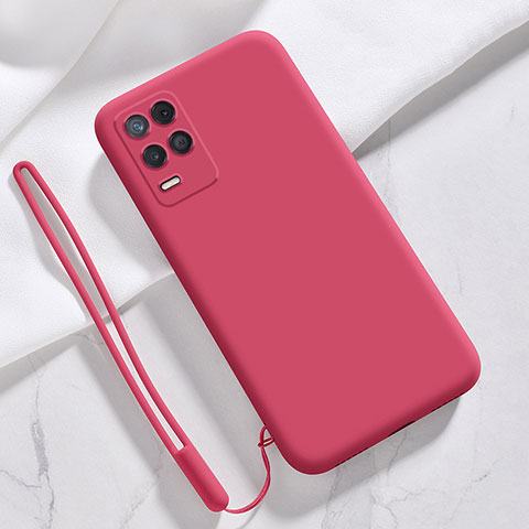 Custodia Silicone Ultra Sottile Morbida 360 Gradi Cover per Realme Q3 5G Rosso