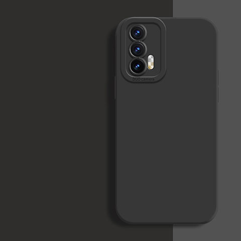 Custodia Silicone Ultra Sottile Morbida 360 Gradi Cover per Realme Q3 Pro 5G Nero