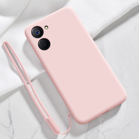 Custodia Silicone Ultra Sottile Morbida 360 Gradi Cover per Realme Q5x 5G Rosa