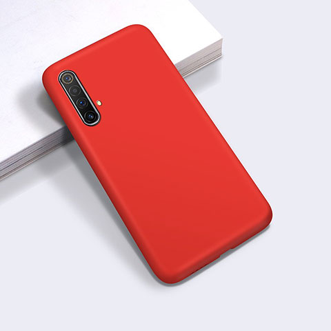 Custodia Silicone Ultra Sottile Morbida 360 Gradi Cover per Realme X50t 5G Rosso