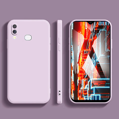 Custodia Silicone Ultra Sottile Morbida 360 Gradi Cover per Samsung Galaxy A10s Lavanda