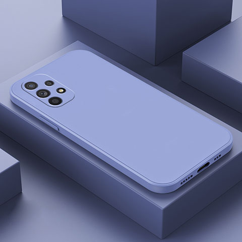Custodia Silicone Ultra Sottile Morbida 360 Gradi Cover per Samsung Galaxy A13 4G Grigio Lavanda