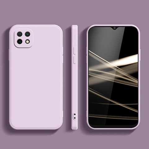 Custodia Silicone Ultra Sottile Morbida 360 Gradi Cover per Samsung Galaxy A22 5G Lavanda