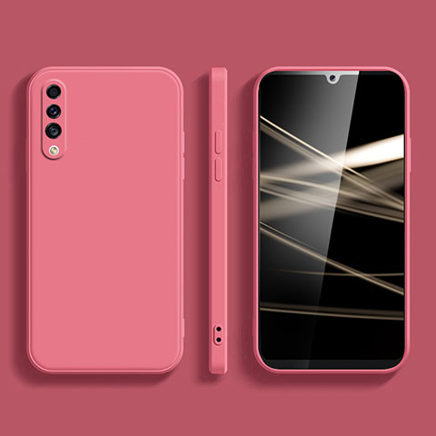 Custodia Silicone Ultra Sottile Morbida 360 Gradi Cover per Samsung Galaxy A30S Rosa Caldo