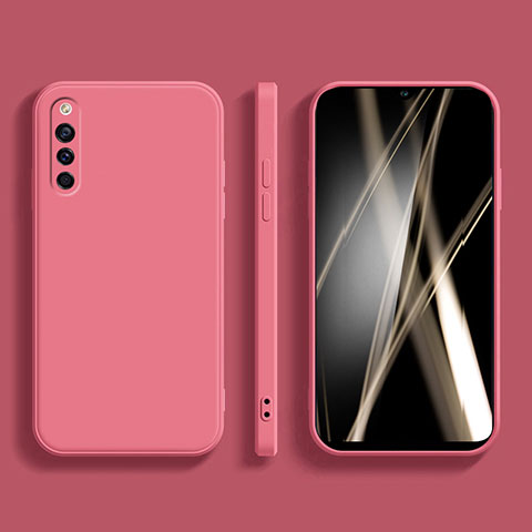 Custodia Silicone Ultra Sottile Morbida 360 Gradi Cover per Samsung Galaxy A41 SC-41A Rosa Caldo