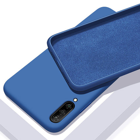 Custodia Silicone Ultra Sottile Morbida 360 Gradi Cover per Samsung Galaxy A70 Blu