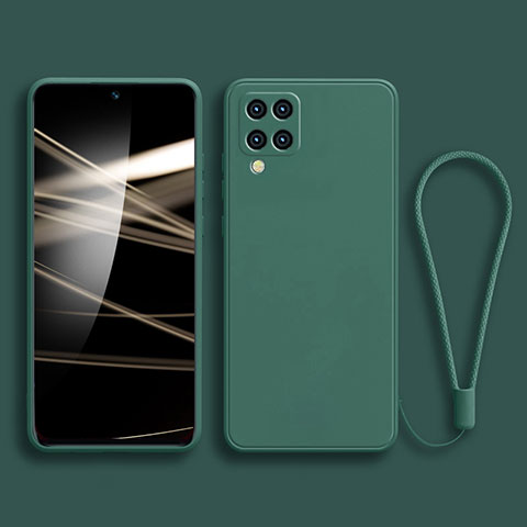 Custodia Silicone Ultra Sottile Morbida 360 Gradi Cover per Samsung Galaxy F62 5G Verde Notte