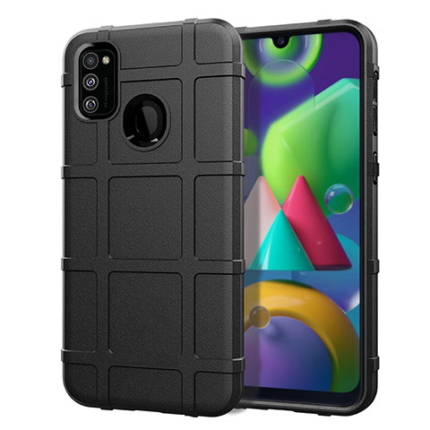 Custodia Silicone Ultra Sottile Morbida 360 Gradi Cover per Samsung Galaxy M30s Nero