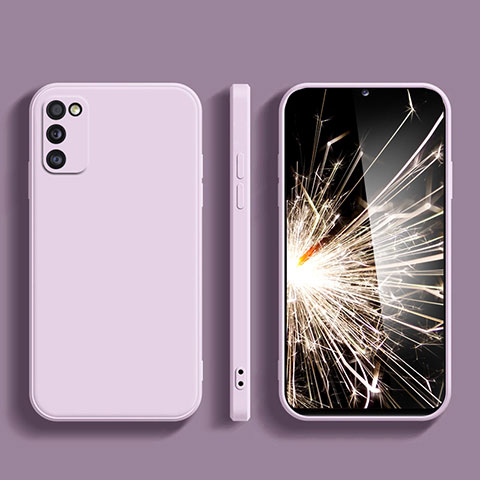 Custodia Silicone Ultra Sottile Morbida 360 Gradi Cover per Samsung Galaxy M52 5G Lavanda