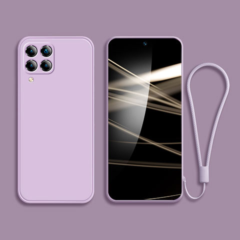 Custodia Silicone Ultra Sottile Morbida 360 Gradi Cover per Samsung Galaxy M53 5G Lavanda