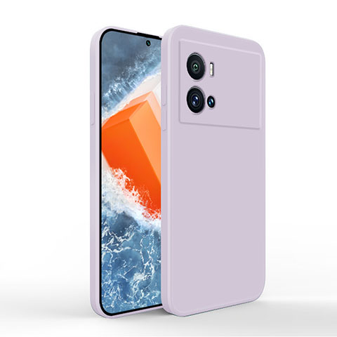 Custodia Silicone Ultra Sottile Morbida 360 Gradi Cover per Vivo iQOO 9 Pro 5G Lavanda