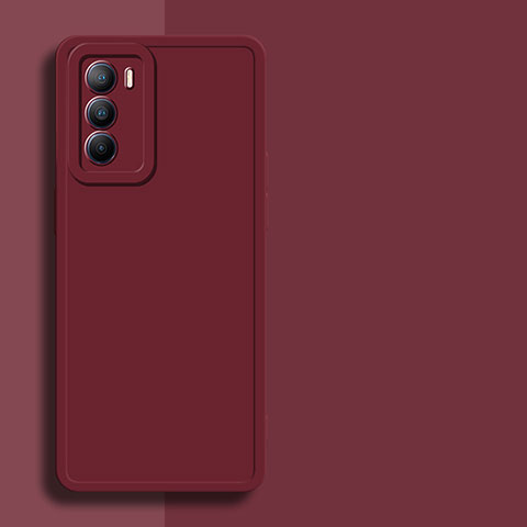 Custodia Silicone Ultra Sottile Morbida 360 Gradi Cover per Vivo iQOO Neo5 SE 5G Rosso Rosa