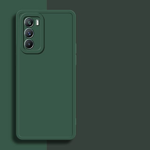 Custodia Silicone Ultra Sottile Morbida 360 Gradi Cover per Vivo iQOO Neo5 SE 5G Verde Notte