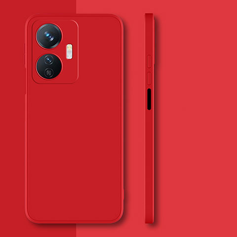 Custodia Silicone Ultra Sottile Morbida 360 Gradi Cover per Vivo iQOO Z6 Lite 5G Rosso