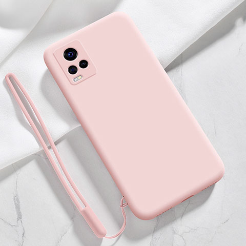 Custodia Silicone Ultra Sottile Morbida 360 Gradi Cover per Vivo V20 Pro 5G Rosa