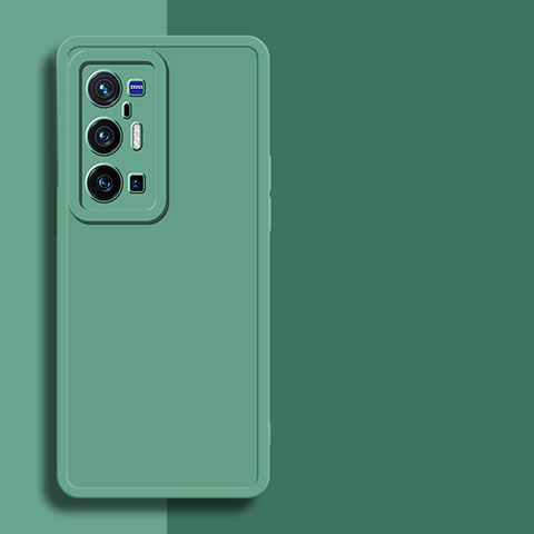 Custodia Silicone Ultra Sottile Morbida 360 Gradi Cover per Vivo X70 Pro+ Plus 5G Verde Notte