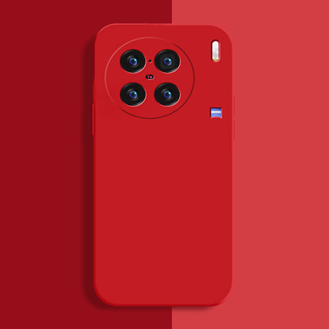 Custodia Silicone Ultra Sottile Morbida 360 Gradi Cover per Vivo X90 Pro+ Plus 5G Rosso