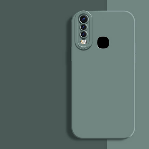 Custodia Silicone Ultra Sottile Morbida 360 Gradi Cover per Vivo Y15 Verde