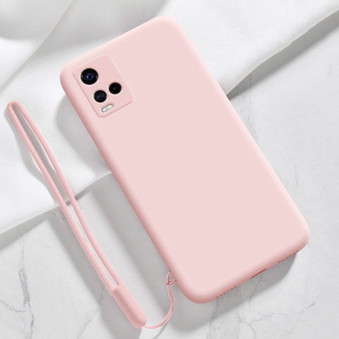 Custodia Silicone Ultra Sottile Morbida 360 Gradi Cover per Vivo Y21 Rosa