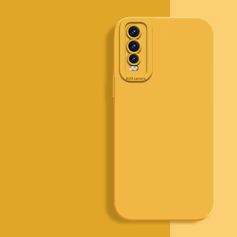 Custodia Silicone Ultra Sottile Morbida 360 Gradi Cover per Vivo Y70S 5G Giallo