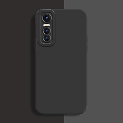 Custodia Silicone Ultra Sottile Morbida 360 Gradi Cover per Vivo Y73s 5G Nero