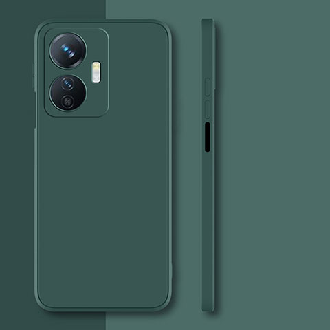 Custodia Silicone Ultra Sottile Morbida 360 Gradi Cover per Vivo Y77e 5G Verde Notte