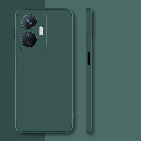 Custodia Silicone Ultra Sottile Morbida 360 Gradi Cover per Vivo Y77e t1 Verde Notte