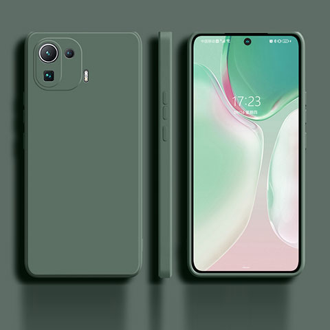 Custodia Silicone Ultra Sottile Morbida 360 Gradi Cover per Xiaomi Mi 11 Pro 5G Verde