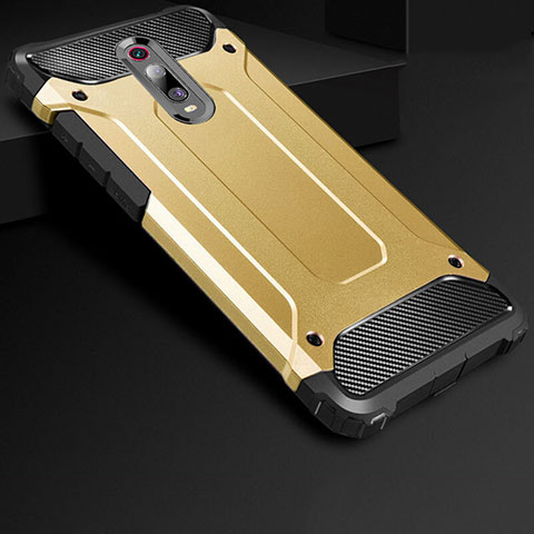 Custodia Silicone Ultra Sottile Morbida 360 Gradi Cover per Xiaomi Mi 9T Oro