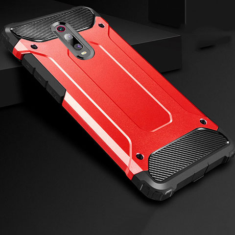 Custodia Silicone Ultra Sottile Morbida 360 Gradi Cover per Xiaomi Mi 9T Pro Rosso