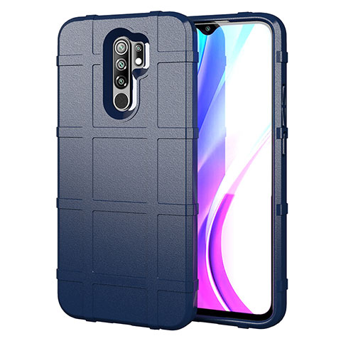 Custodia Silicone Ultra Sottile Morbida 360 Gradi Cover per Xiaomi Redmi 9 Prime India Blu