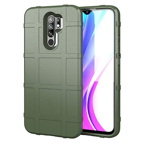 Custodia Silicone Ultra Sottile Morbida 360 Gradi Cover per Xiaomi Redmi 9 Verde