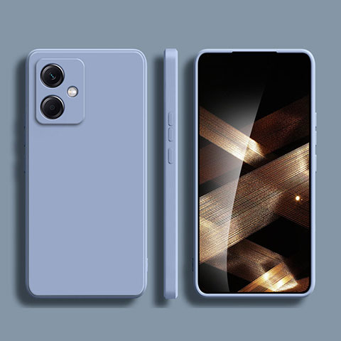 Custodia Silicone Ultra Sottile Morbida 360 Gradi Cover per Xiaomi Redmi Note 12R Pro 5G Grigio Lavanda