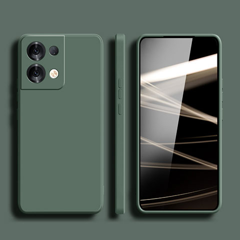 Custodia Silicone Ultra Sottile Morbida 360 Gradi Cover per Xiaomi Redmi Note 13 5G Verde Notte