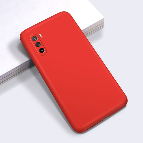 Custodia Silicone Ultra Sottile Morbida 360 Gradi Cover S01 per Huawei Mate 40 Lite 5G Rosso