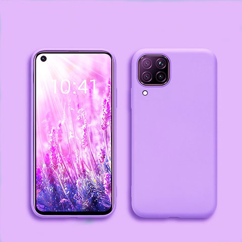 Custodia Silicone Ultra Sottile Morbida 360 Gradi Cover S01 per Huawei Nova 7i Viola