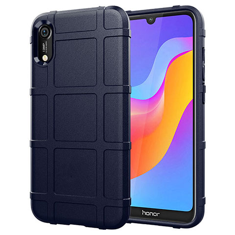 Custodia Silicone Ultra Sottile Morbida 360 Gradi Cover S01 per Huawei Y6 (2019) Blu