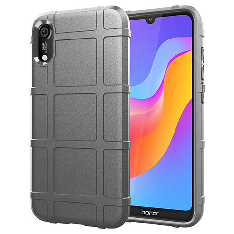 Custodia Silicone Ultra Sottile Morbida 360 Gradi Cover S01 per Huawei Y6 Pro (2019) Argento