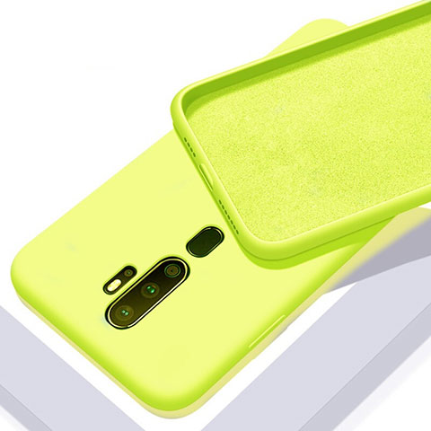 Custodia Silicone Ultra Sottile Morbida 360 Gradi Cover S01 per Oppo A11 Giallo