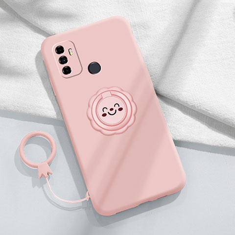 Custodia Silicone Ultra Sottile Morbida 360 Gradi Cover S01 per Oppo A11s Rosa