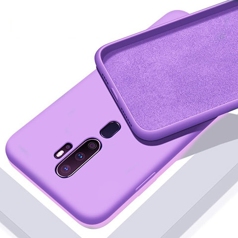 Custodia Silicone Ultra Sottile Morbida 360 Gradi Cover S01 per Oppo A5 (2020) Viola