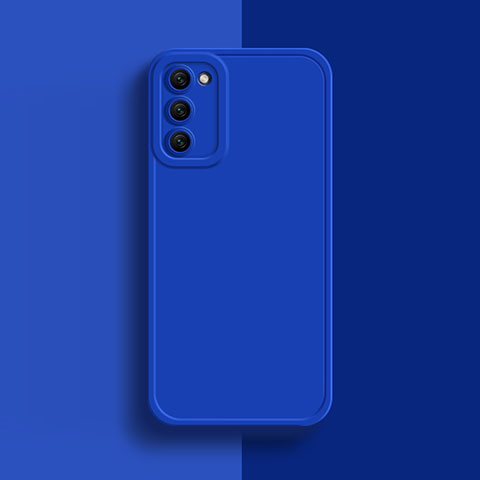 Custodia Silicone Ultra Sottile Morbida 360 Gradi Cover S01 per Oppo A53s 5G Blu