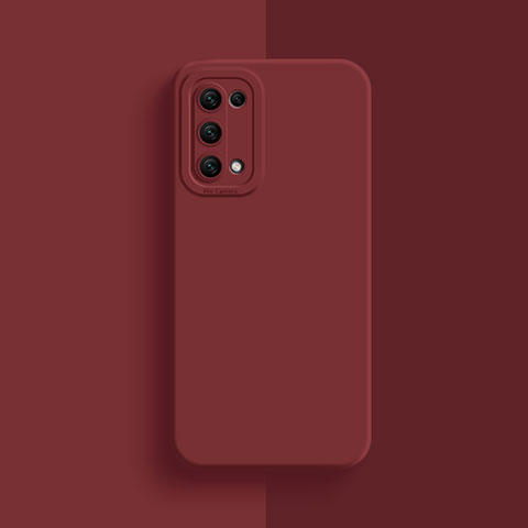 Custodia Silicone Ultra Sottile Morbida 360 Gradi Cover S01 per Oppo A74 5G Rosso