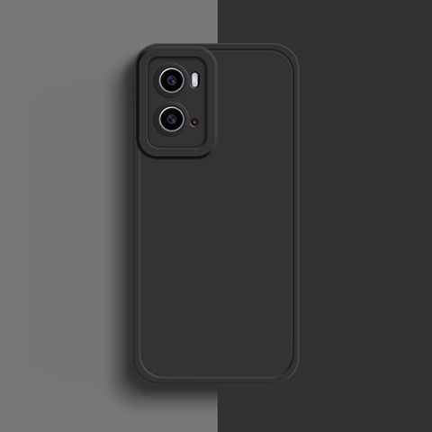 Custodia Silicone Ultra Sottile Morbida 360 Gradi Cover S01 per Oppo A76 Nero