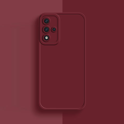 Custodia Silicone Ultra Sottile Morbida 360 Gradi Cover S01 per Oppo A93s 5G Rosso