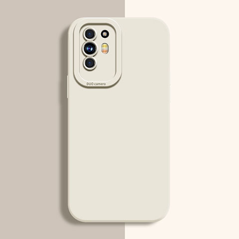 Custodia Silicone Ultra Sottile Morbida 360 Gradi Cover S01 per Oppo F19 Pro+ Plus 5G Bianco