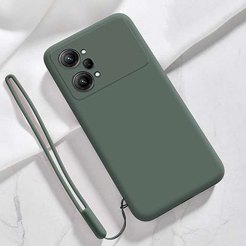 Custodia Silicone Ultra Sottile Morbida 360 Gradi Cover S01 per Oppo K10 Pro 5G Verde Notte