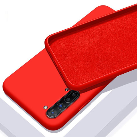 Custodia Silicone Ultra Sottile Morbida 360 Gradi Cover S01 per Oppo K7 5G Rosso